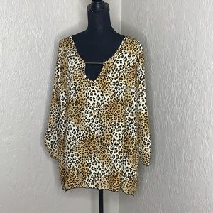 Gemstone Animal Print Top